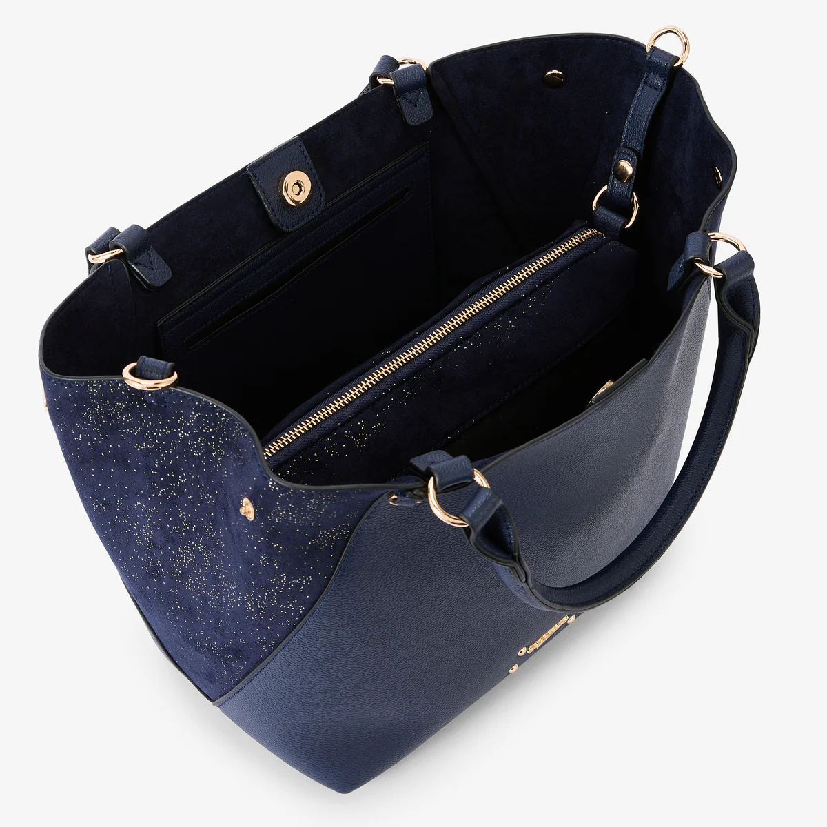 Sac shopper bleu marine Roseanna - Image 4