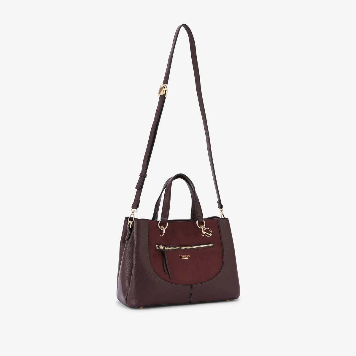 Sac shopper bordeaux Raven - Image 3