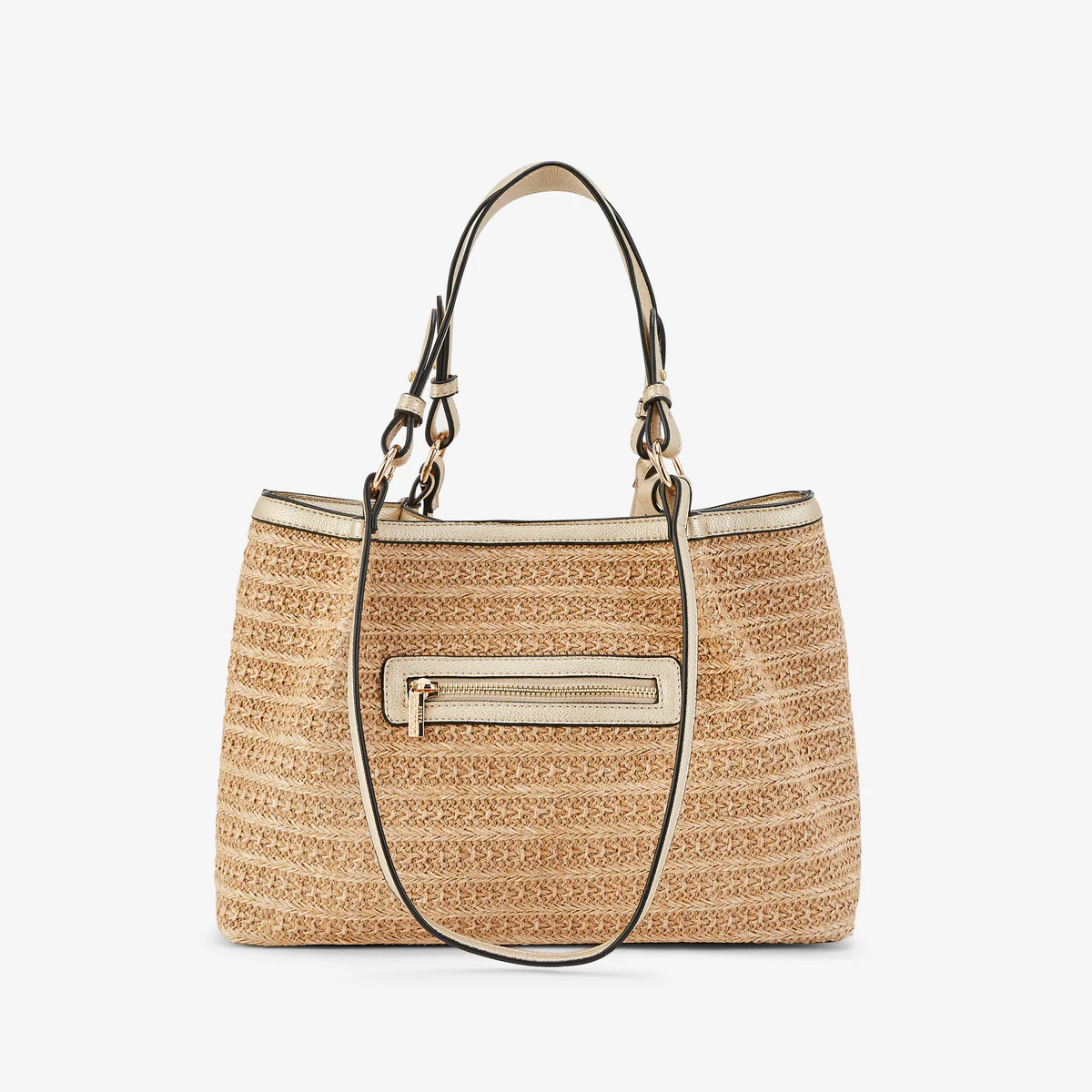 Sac shopper doré Palmira - Image 2