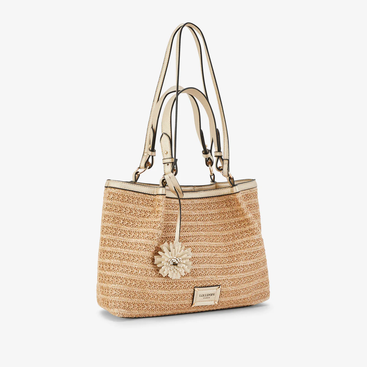 Sac shopper doré Palmira - Image 3