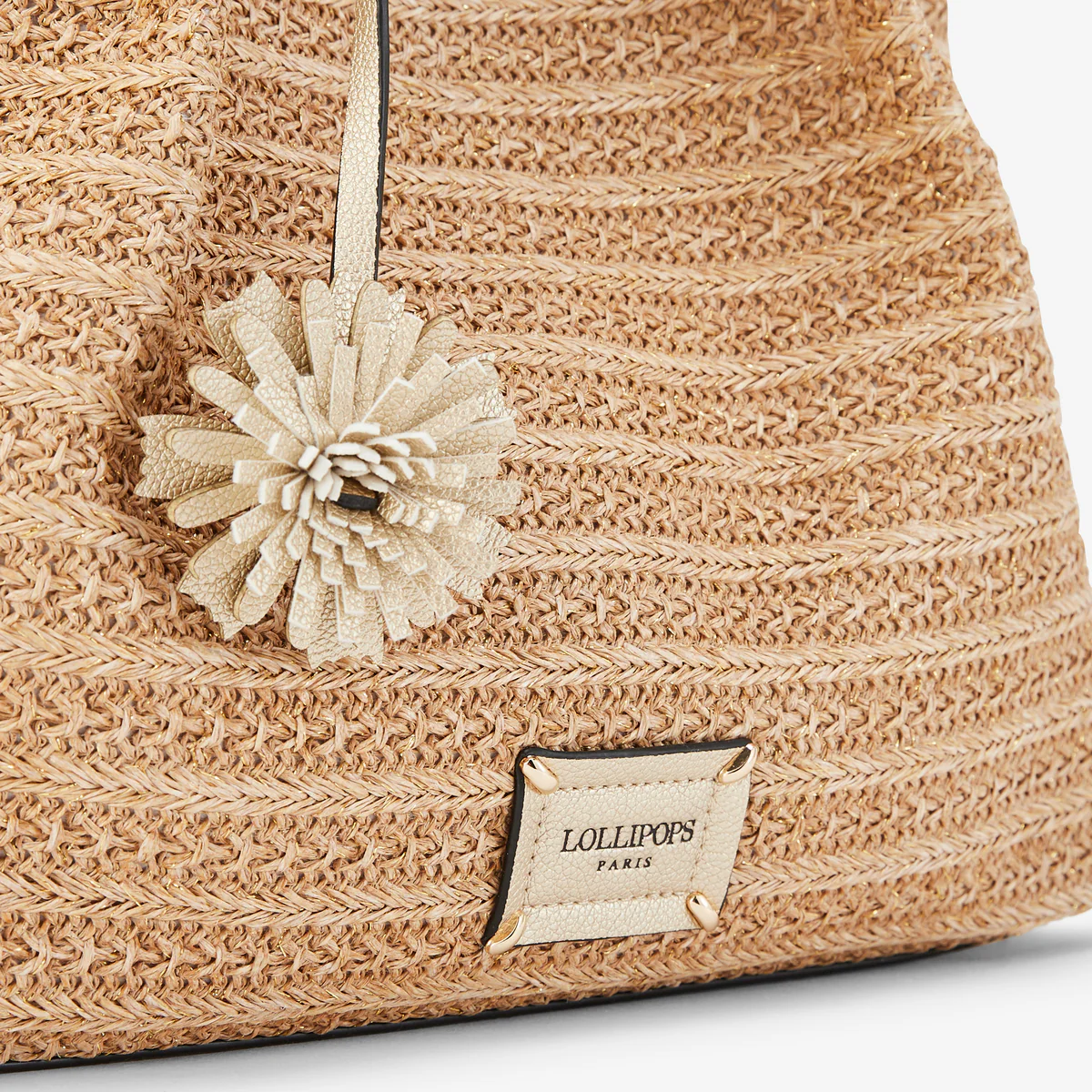 Sac shopper doré Palmira - Image 4