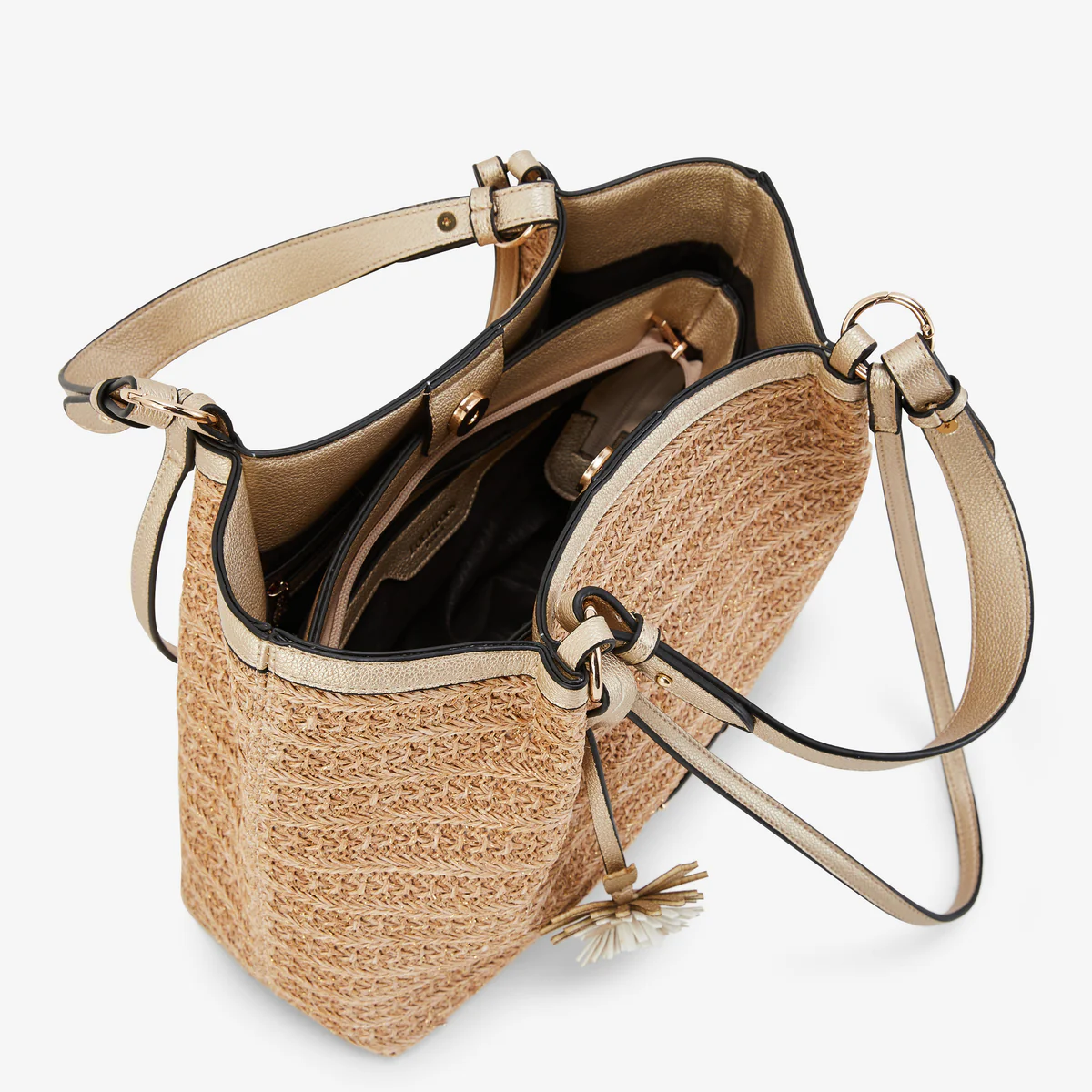 Sac shopper doré Palmira - Image 5