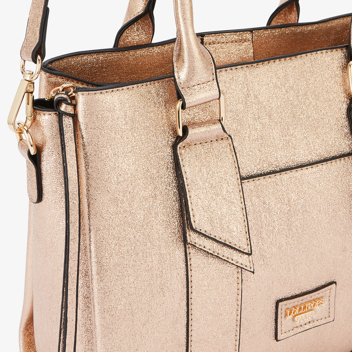 Sac shopper doré Romane - Image 5