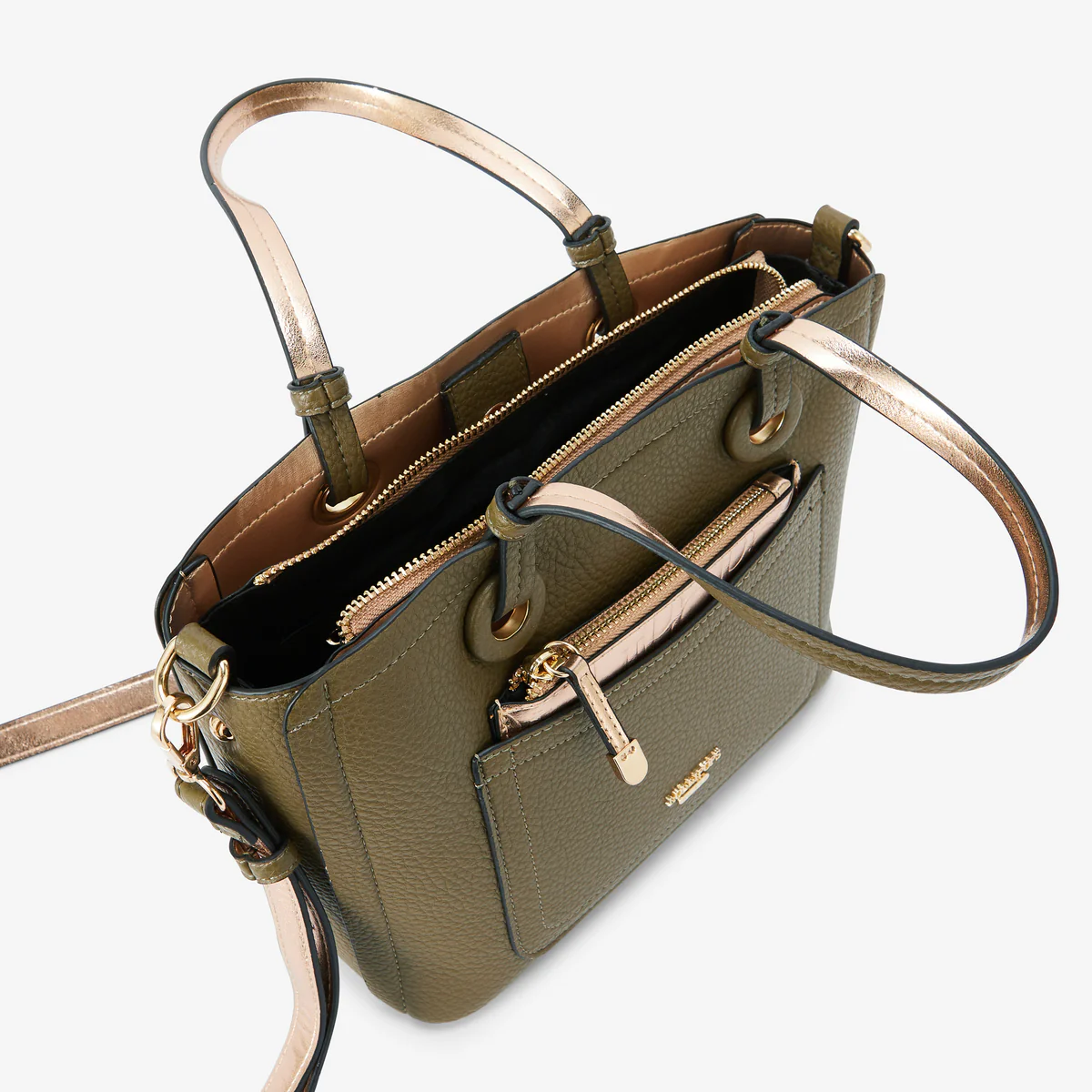 Sac shopper kaki Riada - Image 4