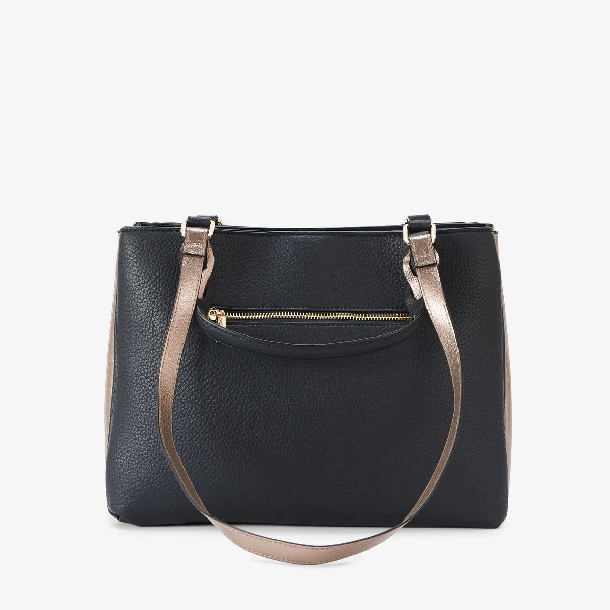 Sac shopper L bleu marine Rosabelle - Image 3
