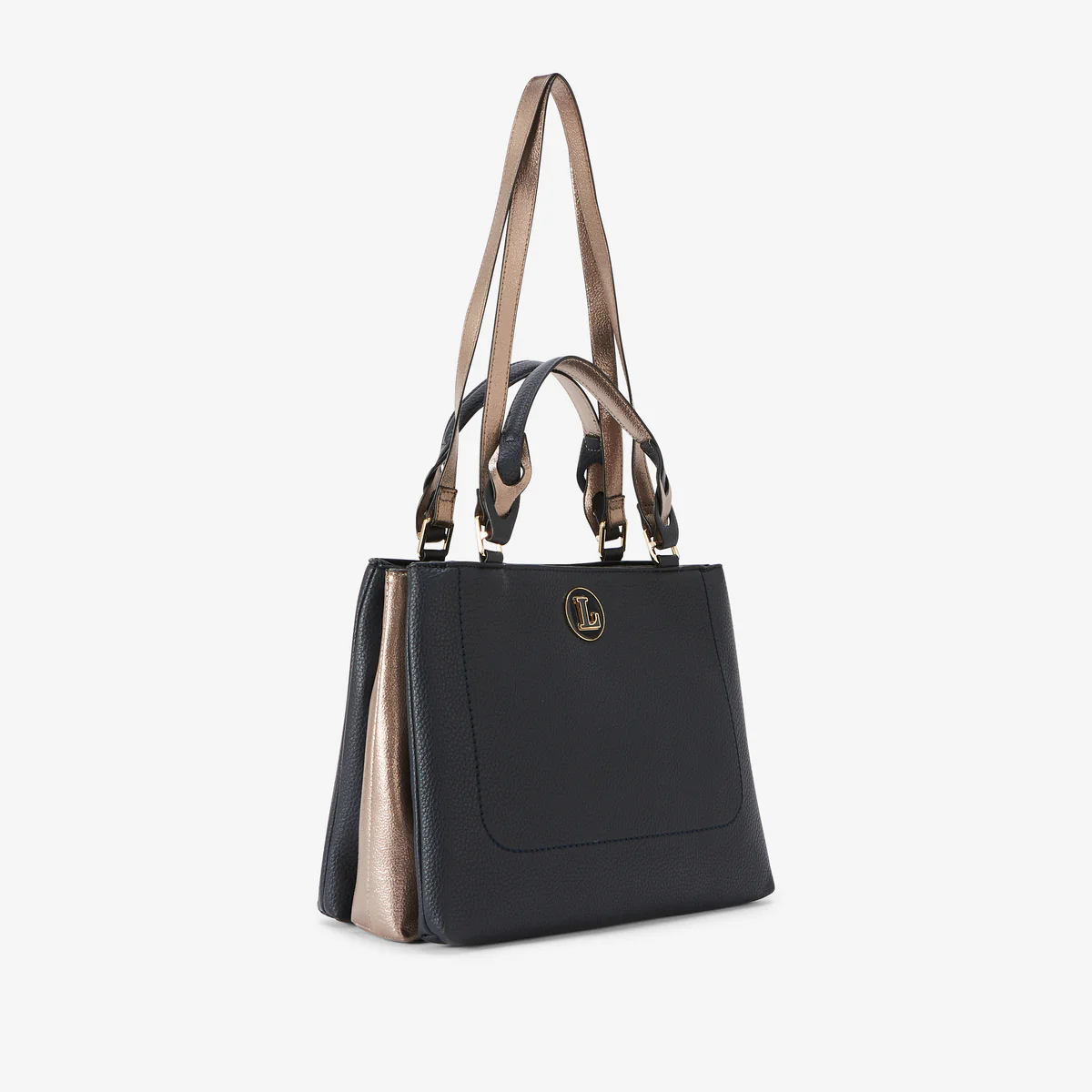 Sac shopper L bleu marine Rosabelle - Image 4