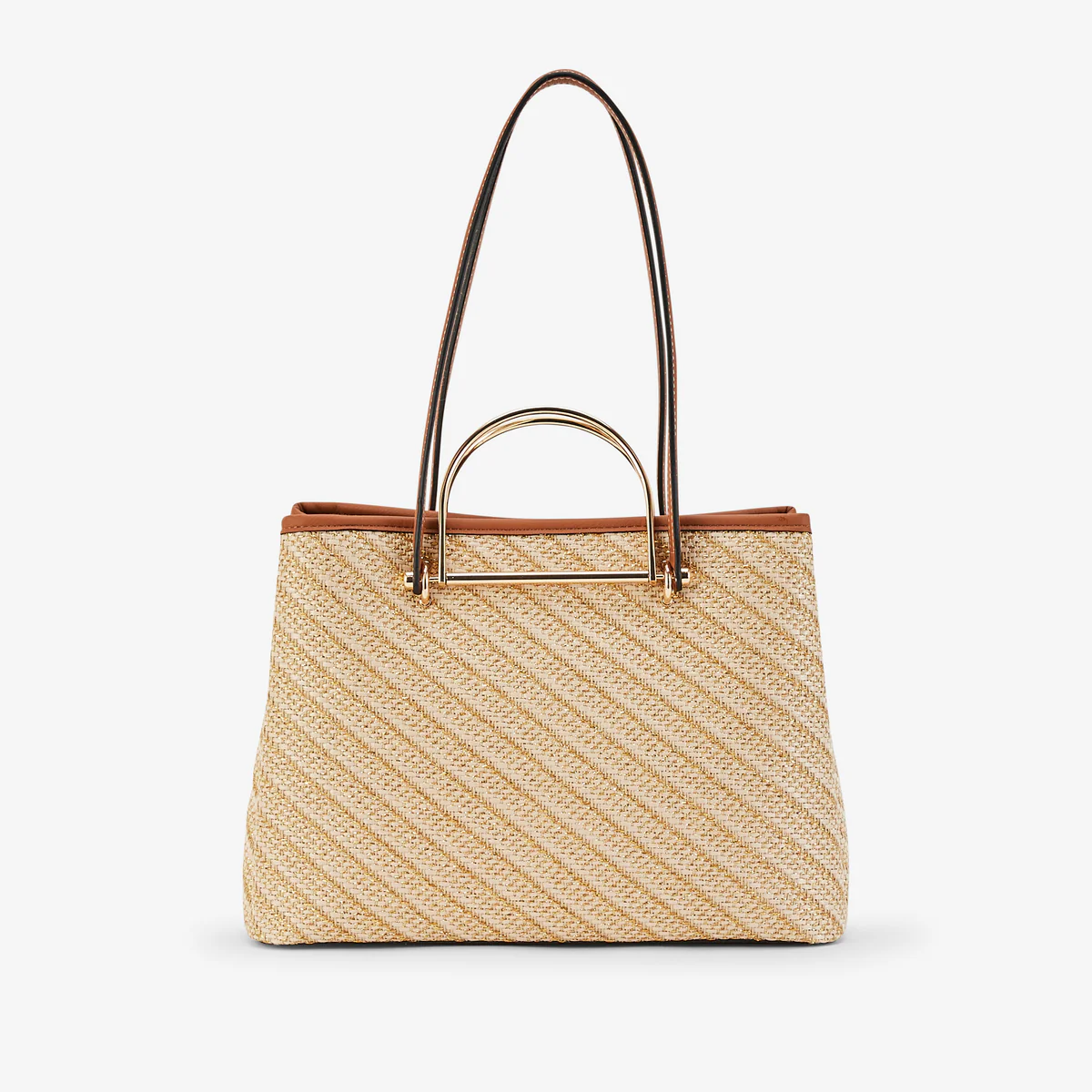 Sac shopper L doré P-Kitami - Image 4