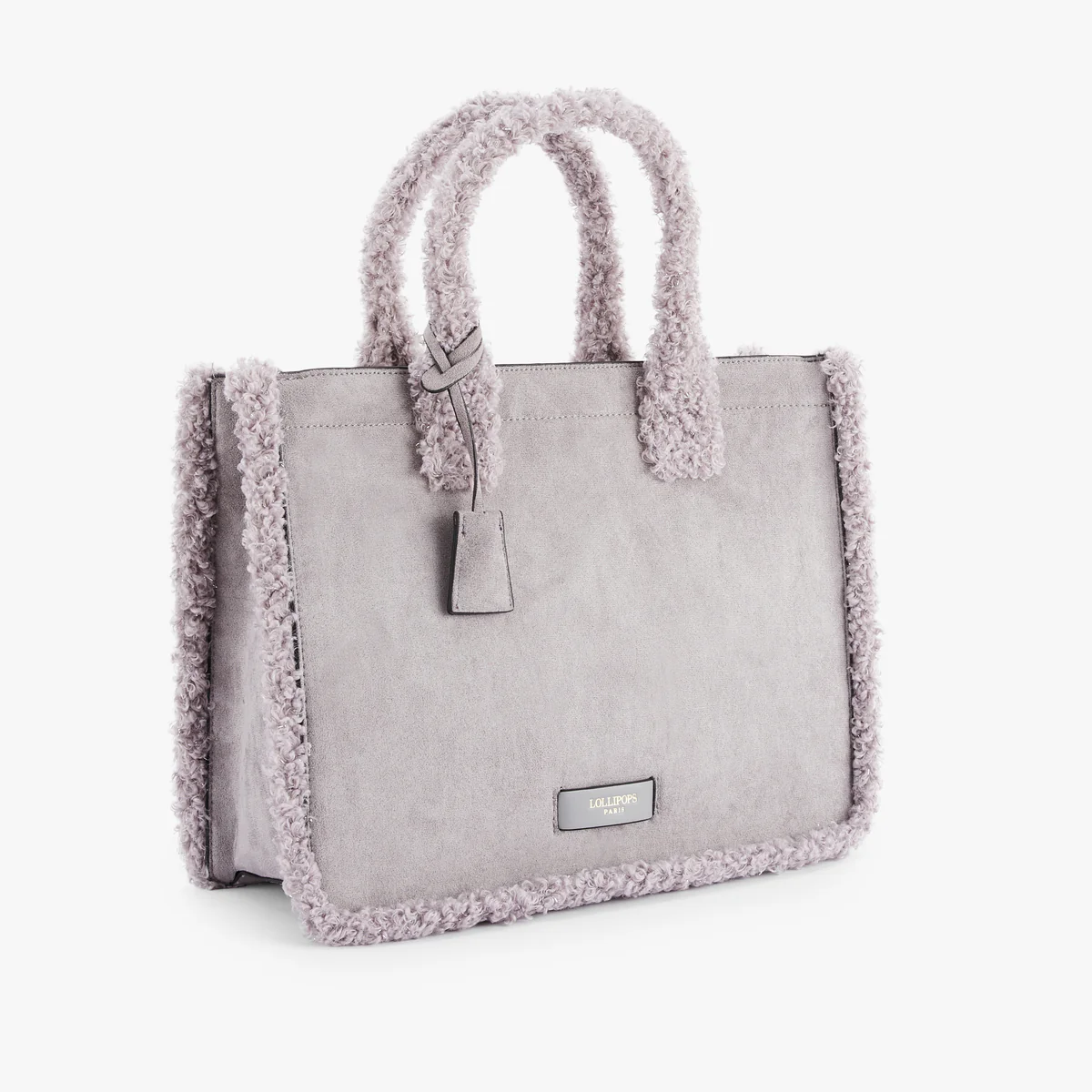 Sac shopper L gris Oppy - Image 3