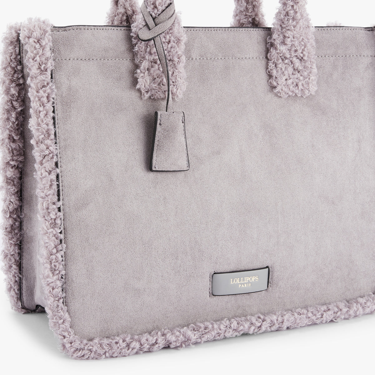 Sac shopper L gris Oppy - Image 5
