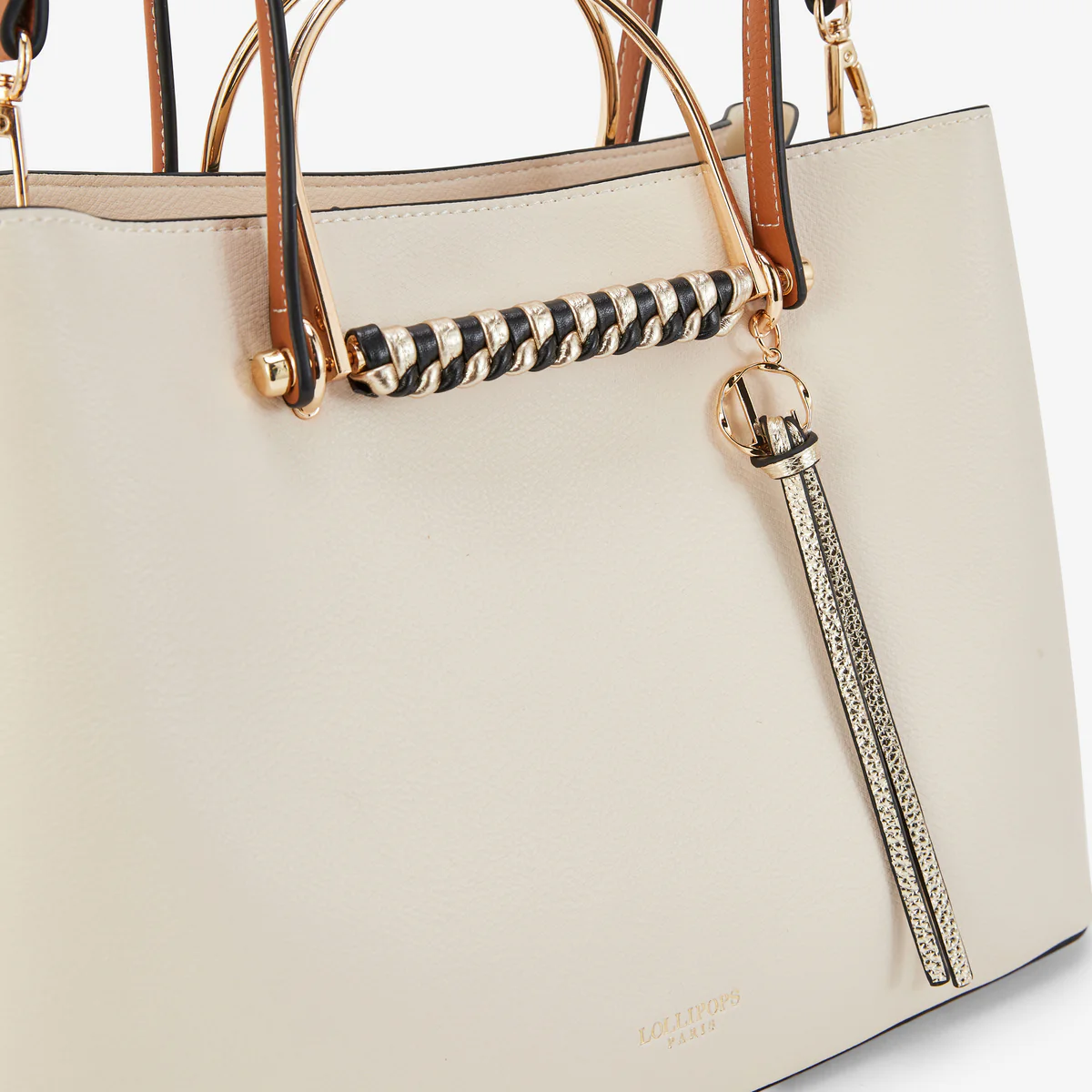 Sac shopper L ivoire P-Kitami - Image 2