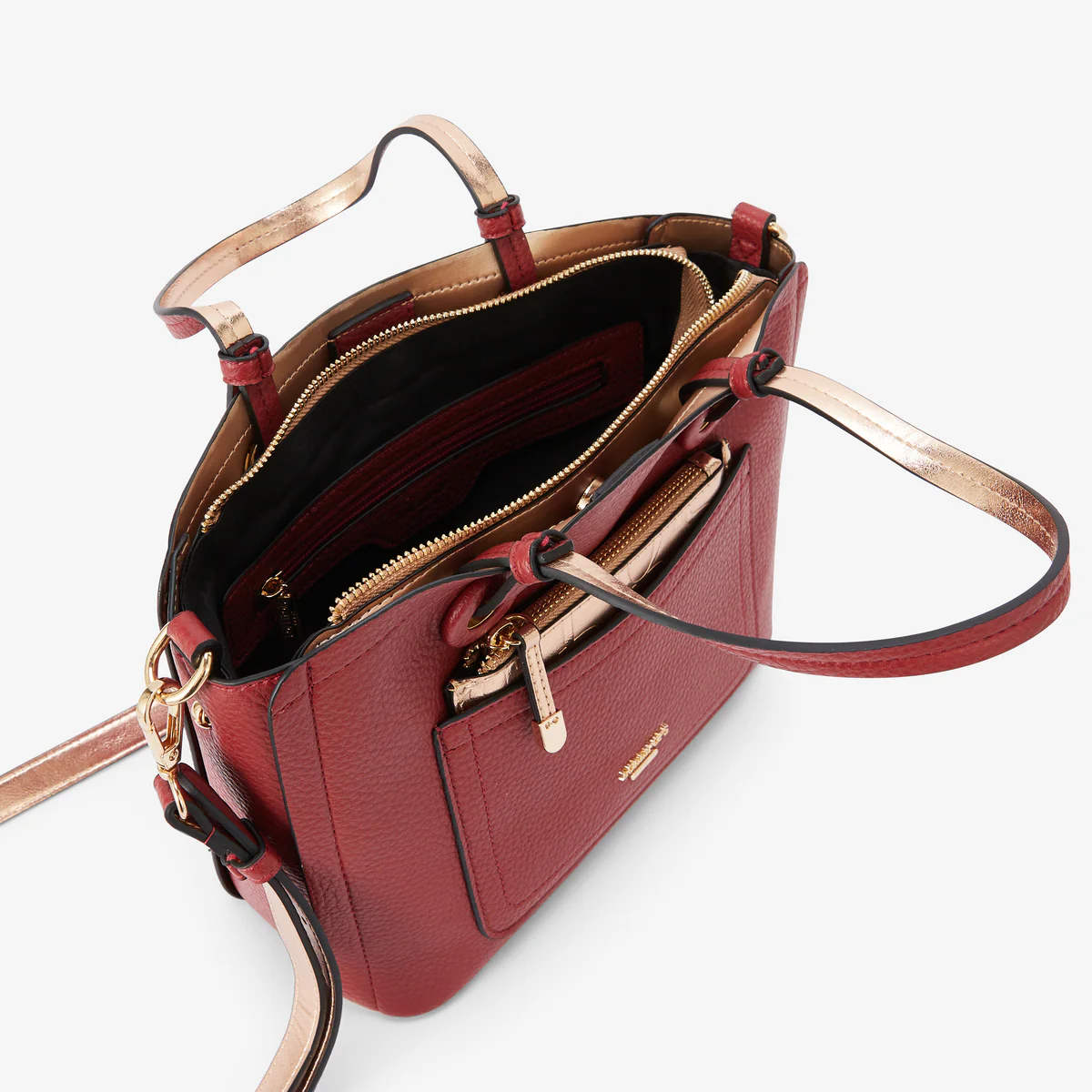 Sac shopper rouge Riada - Image 4