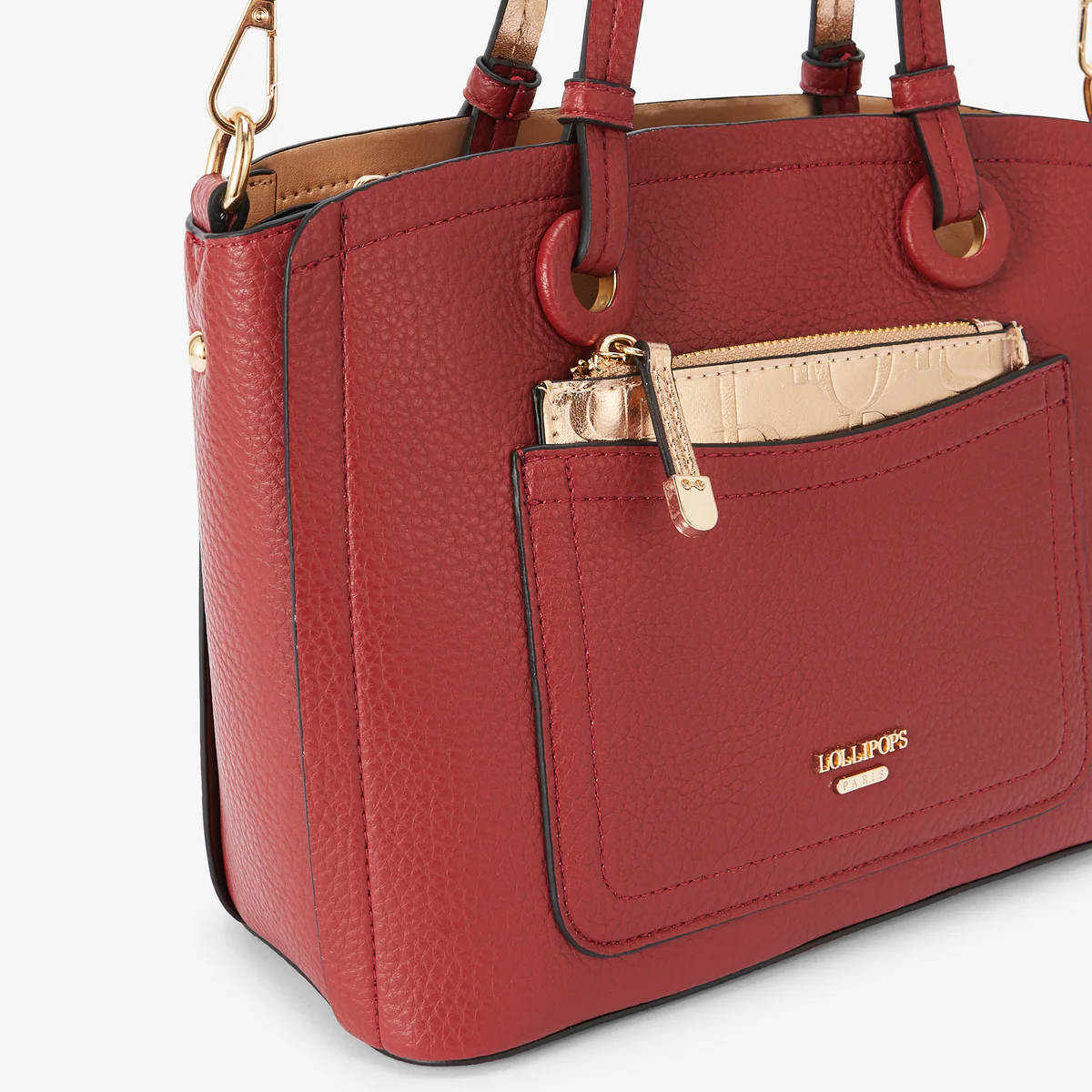 Sac shopper rouge Riada - Image 5