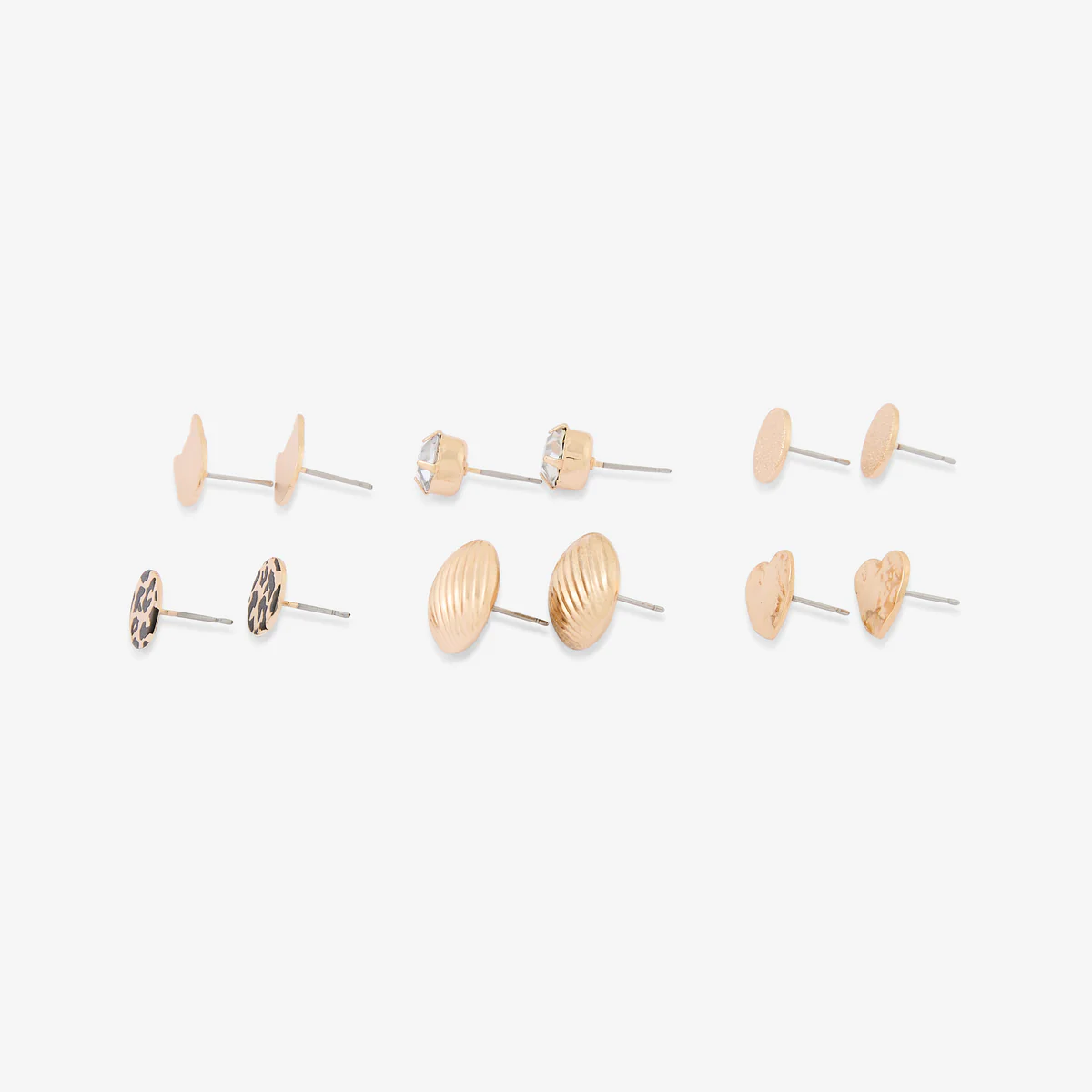 Set de 6 boucles d'oreilles puces Léopard félin - Image 2